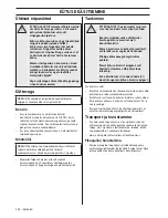 Preview for 202 page of McCulloch M40-110 CLASSIC Operator'S Manual