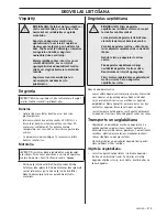 Preview for 215 page of McCulloch M40-110 CLASSIC Operator'S Manual