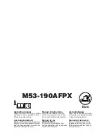 McCulloch M53-190AFPX Instruction Manual preview