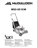 Preview for 1 page of McCulloch M53-551CM Instruction Manual