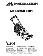 Preview for 1 page of McCulloch M53-625D Instruction Manual