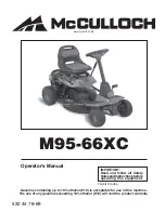 Предварительный просмотр 1 страницы McCulloch M95-66XC Operator'S Manual