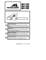 McCulloch MAC 3-14XT (Italian) User Manual preview