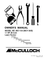 Preview for 1 page of McCulloch MC1136 Owner'S Manual