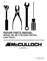 McCulloch MC115T94 Repair Parts Manual preview