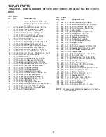 Предварительный просмотр 9 страницы McCulloch MC115T94 Repair Parts Manual