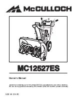 McCulloch MC12527ES Owner'S Manual предпросмотр