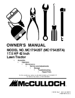 Preview for 1 page of McCulloch MC17542ST Owner'S Manual