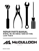 Preview for 1 page of McCulloch MC18542LT Repair Parts Manual