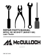 Preview for 1 page of McCulloch MC2042YT Repair Parts Manual