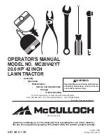 Preview for 1 page of McCulloch MC20H42YT Operator'S Manual