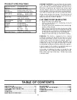 Preview for 4 page of McCulloch MC20H42YT Operator'S Manual