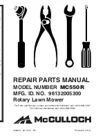 McCulloch MC550R Repair Parts Manual preview