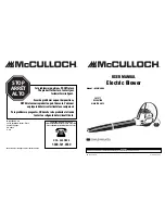 Предварительный просмотр 1 страницы McCulloch MCB2203 User Manual