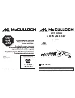 McCulloch MCC1514 User Manual предпросмотр