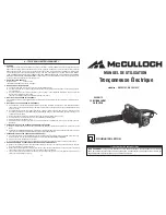 Предварительный просмотр 11 страницы McCulloch MCC3516F User Manual