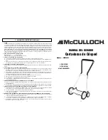 Preview for 8 page of McCulloch MCM2013 User Manual