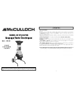 Предварительный просмотр 7 страницы McCulloch MCS2001 User Manual