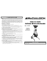 Preview for 12 page of McCulloch MCS2001 User Manual