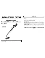 Preview for 13 page of McCulloch MCT2303A User Manual