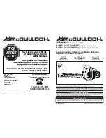 McCulloch MS1646AV User Manual preview