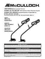 McCulloch MT2303 User Manual preview