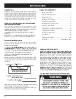 Preview for 2 page of McCulloch MT725 Operator'S Manual