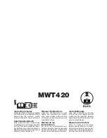 Preview for 1 page of McCulloch MWT420 Instruction Manual