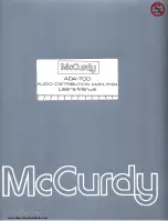 McCURDY ADA-700 User Manual preview