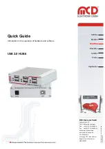 Preview for 1 page of MCD Elektronik USB 2.0 HUB 6 Quick Manual