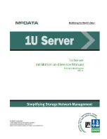 Preview for 1 page of McDATA 1U Server Installation And Service Manual