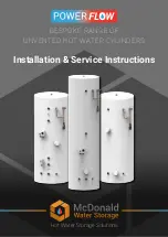 Preview for 1 page of MCDonald ECOFLOW 180 Installation & Service Instructions Manual