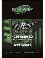 Предварительный просмотр 1 страницы McDowell Signal Processing Retro Pack 4020 Retro EQ User Manual