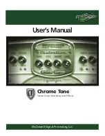 McDSP Chrome Tone User Manual предпросмотр