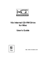 MCE Technologies 16x Internal CD-RW Drive User Manual preview