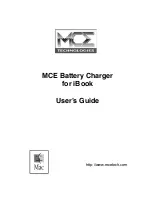 MCE Technologies Battery Charger for iBook User Manual предпросмотр