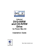 MCE Technologies Desktop Internal DVD-R/RW and CD-R/RW Drive Installation Manual предпросмотр