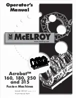 Preview for 1 page of McElroy A714201 Operator'S Manual