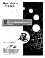 Предварительный просмотр 1 страницы McElroy DataLogger Operator'S Manual