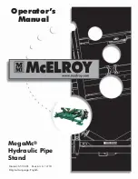 McElroy MegaMc Operator'S Manual предпросмотр