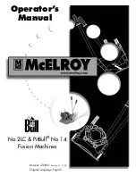 McElroy No.2LC Operator'S Manual preview