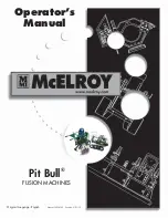 Предварительный просмотр 1 страницы McElroy Pit Bull 250 Operator'S Manual