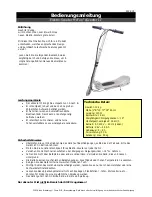 Предварительный просмотр 1 страницы McFun eScooter II Reference Manual