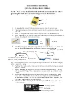 McGan MicroMed PD-8K Quick Operation Manual предпросмотр