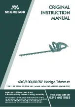 Preview for 1 page of McGREGOR MEH4045 Original Instruction Manual