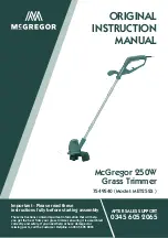 Preview for 1 page of McGREGOR MET2523 Original Instruction Manual