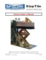 McGuire Stop-Tite AAL Owner & User Manual preview