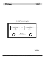 McIntosh 352 Owner'S Manual предпросмотр