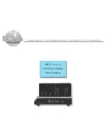 Предварительный просмотр 1 страницы McIntosh 60TH ANNIVERSARY SYSTEM - annexe 1 Owner'S Manual