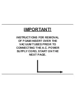 Предварительный просмотр 3 страницы McIntosh 60TH ANNIVERSARY SYSTEM - annexe 1 Owner'S Manual